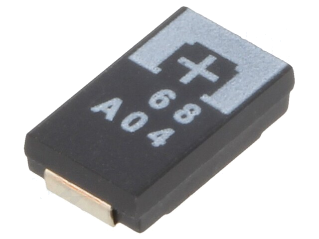 Condensator: tantaal-polymeer; 68uF; 10VDC; TPE; SMD; ±20%; 2000h Condensator: tantaal-polymeer; 68uF; 10VDC; TPE; SMD; ±20%; 2000h